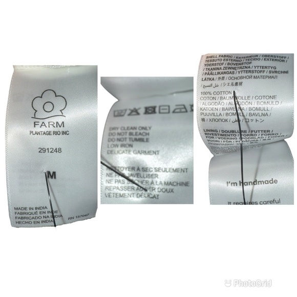 NWOT ▶️ Farm Rio ◀️ Eyelet “Sprinkles” Multi Color Beaded Party Mini Dress - Picture 17 of 17